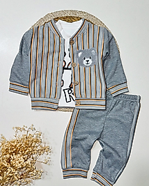 Çizgili bear 3’lü takım