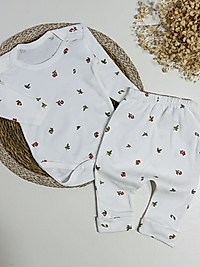 Lale temalı kız bebek 2’li takım