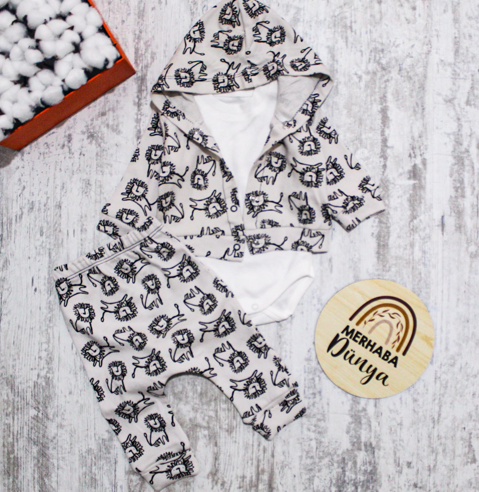 Erkek bebek 3'lü takım