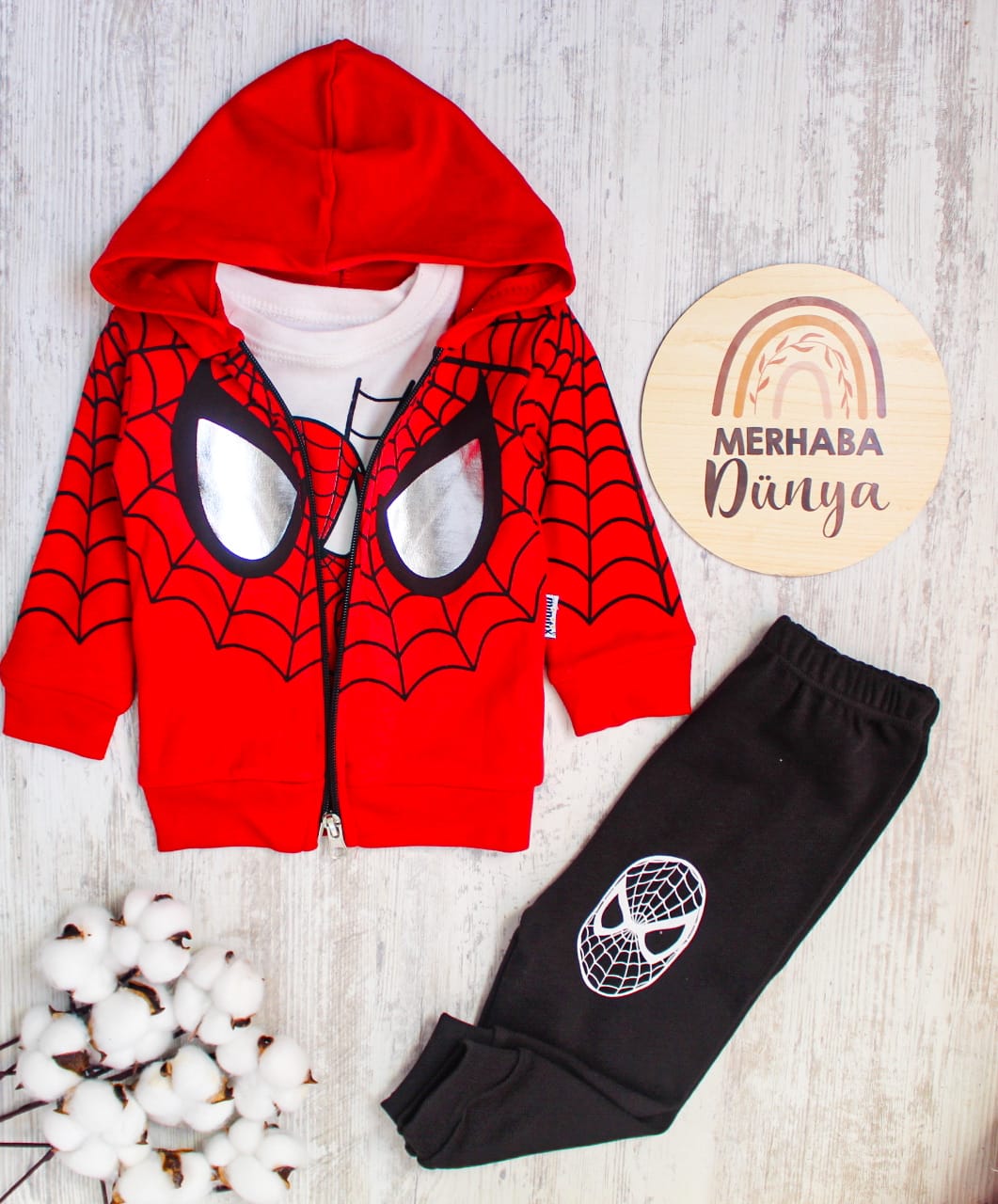 Erkek bebek 3'lü takım