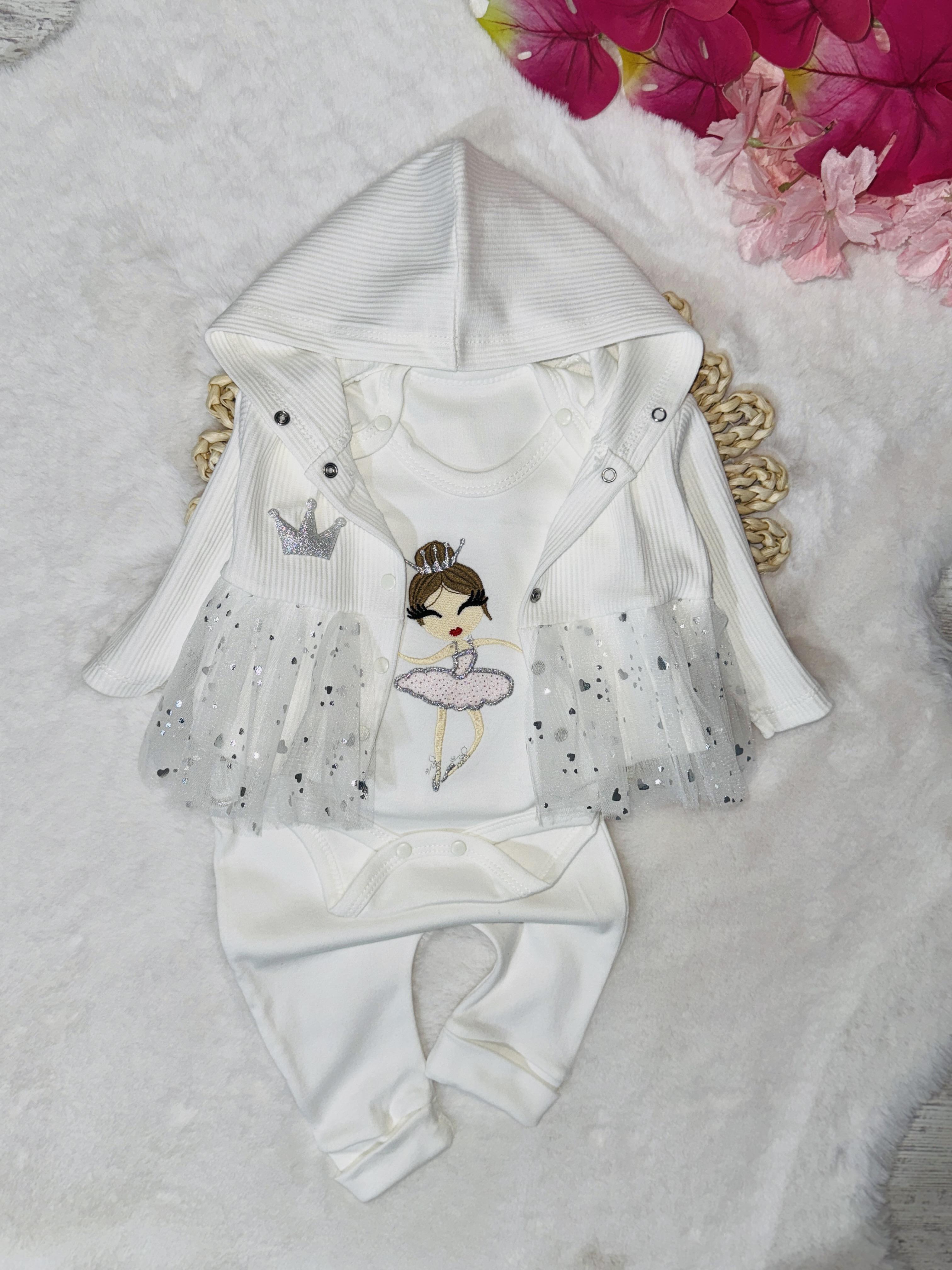 Kız bebek tütü 3 lü  takım