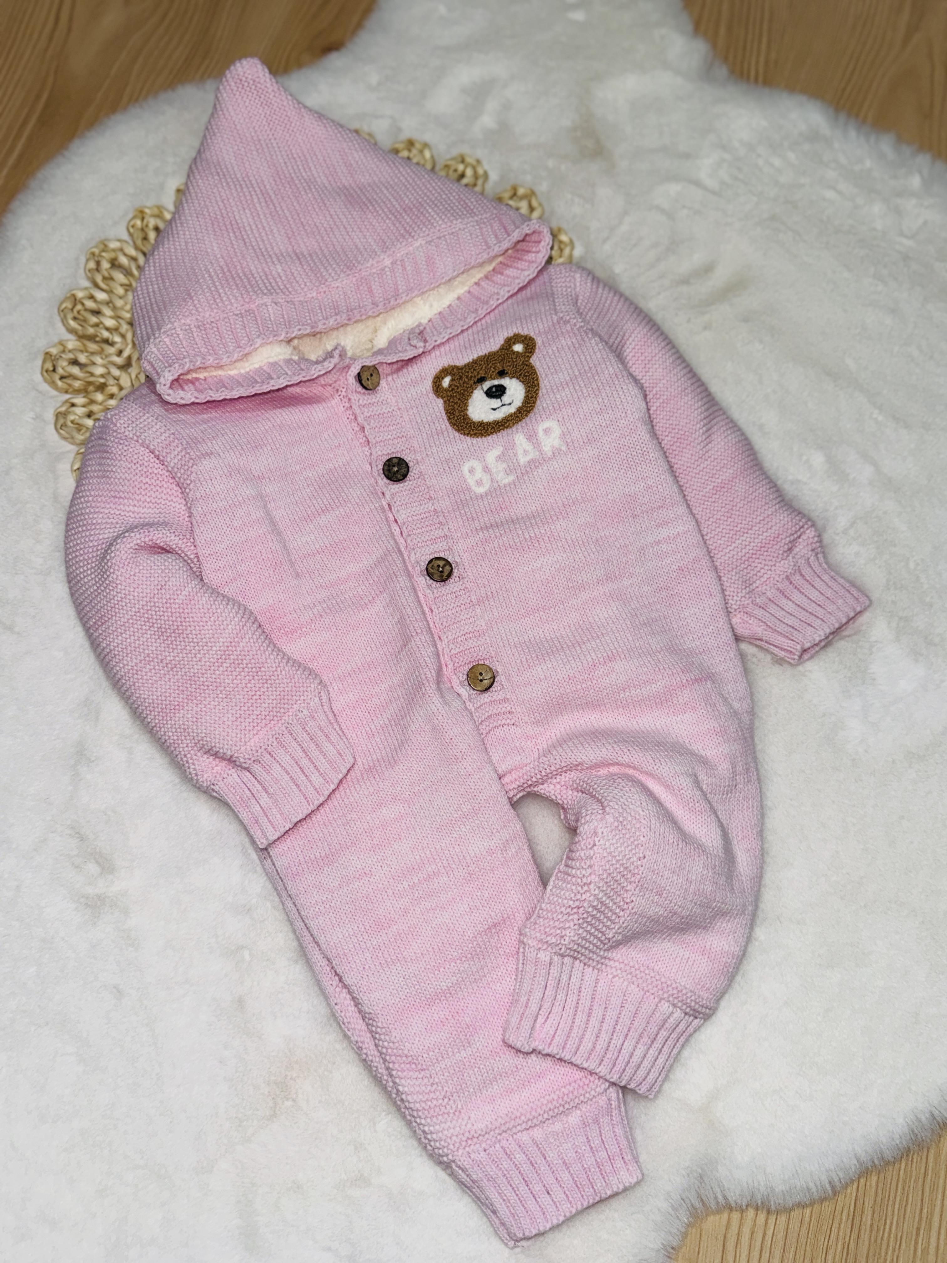 Üniseks welsoflu kışlık bebek tulum