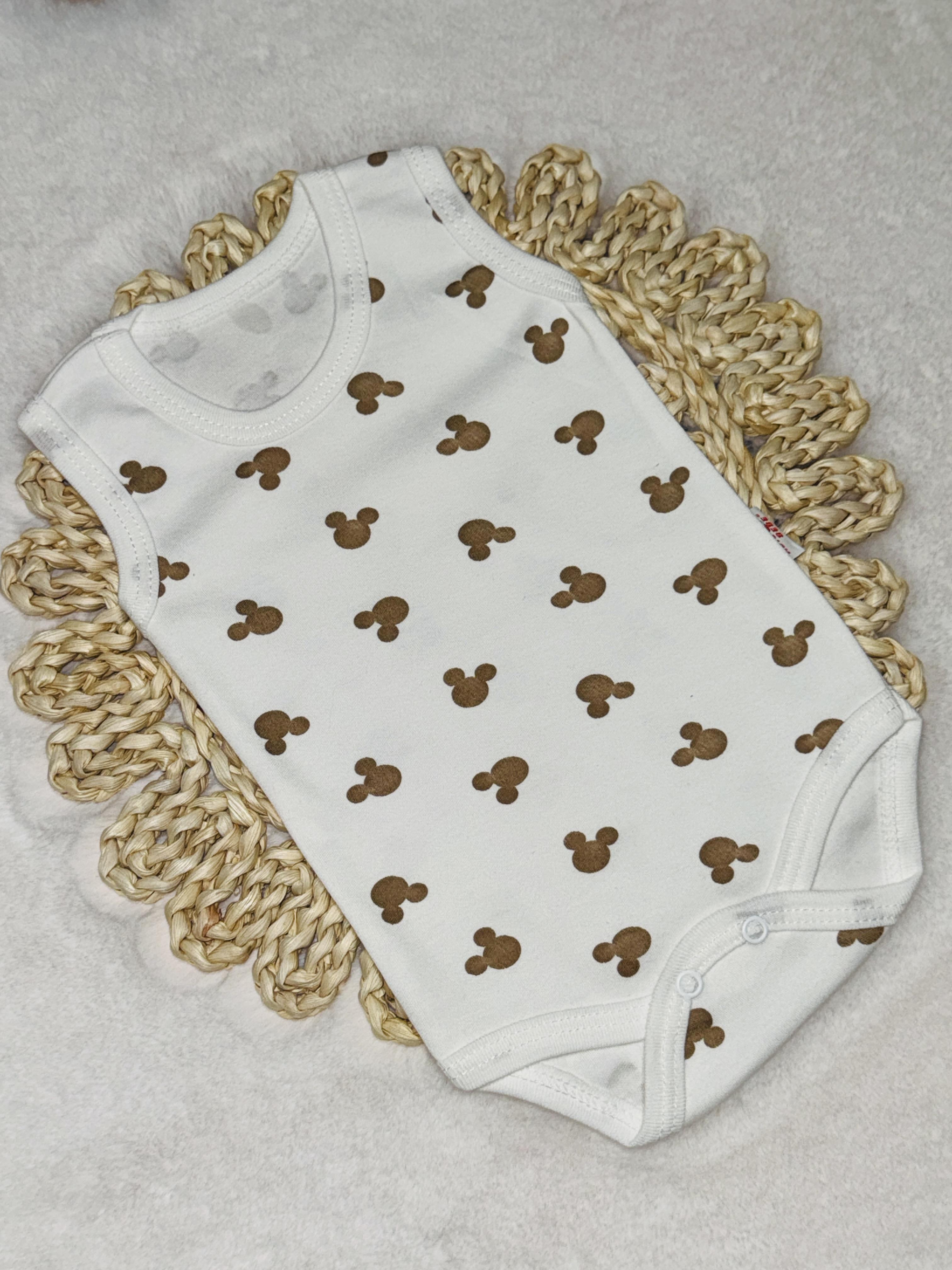 Mickey temalı Üniseks çıtçıtlı badi