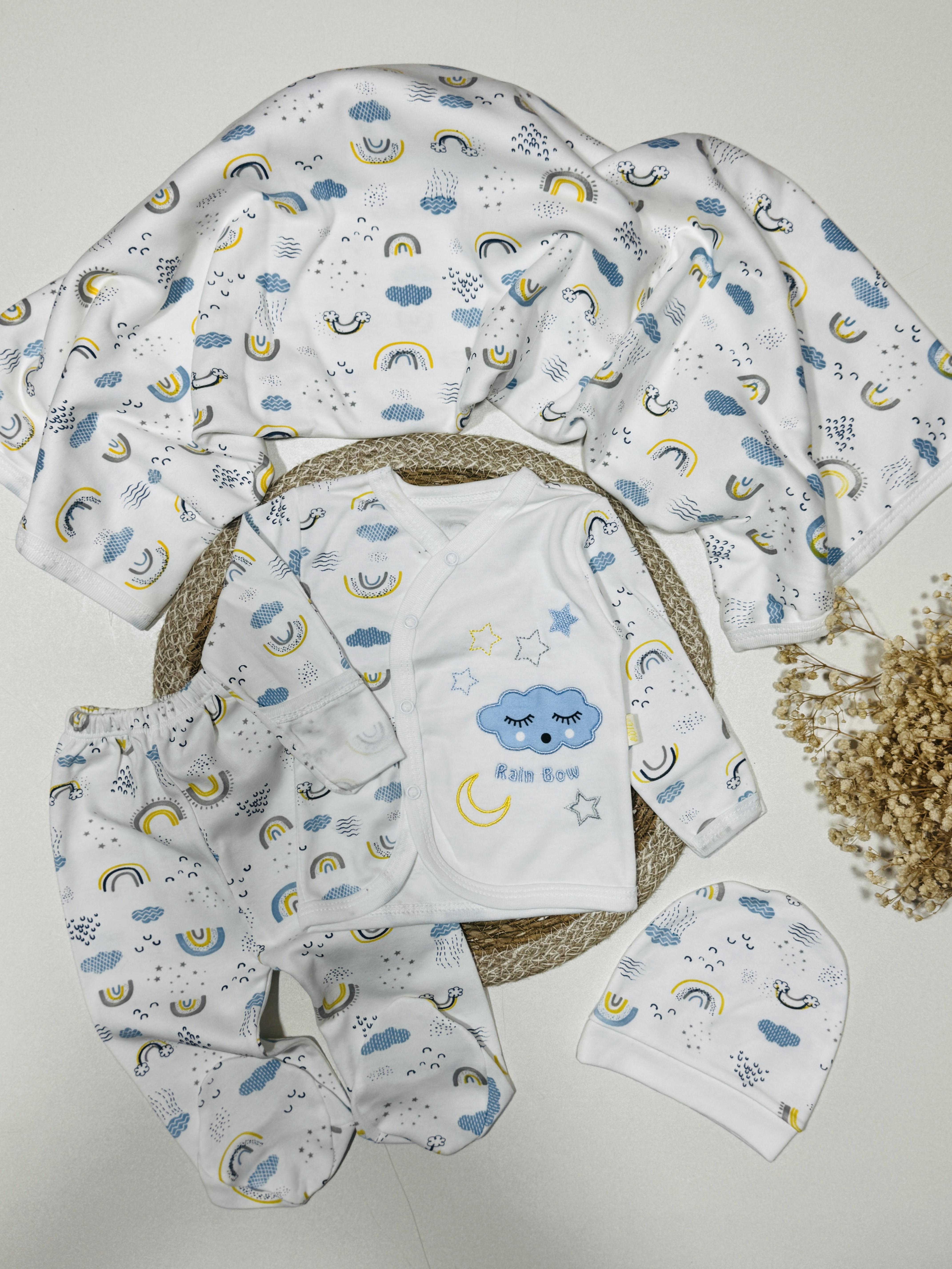 Battaniyeli,Bulut temalı hastane çıkış seti