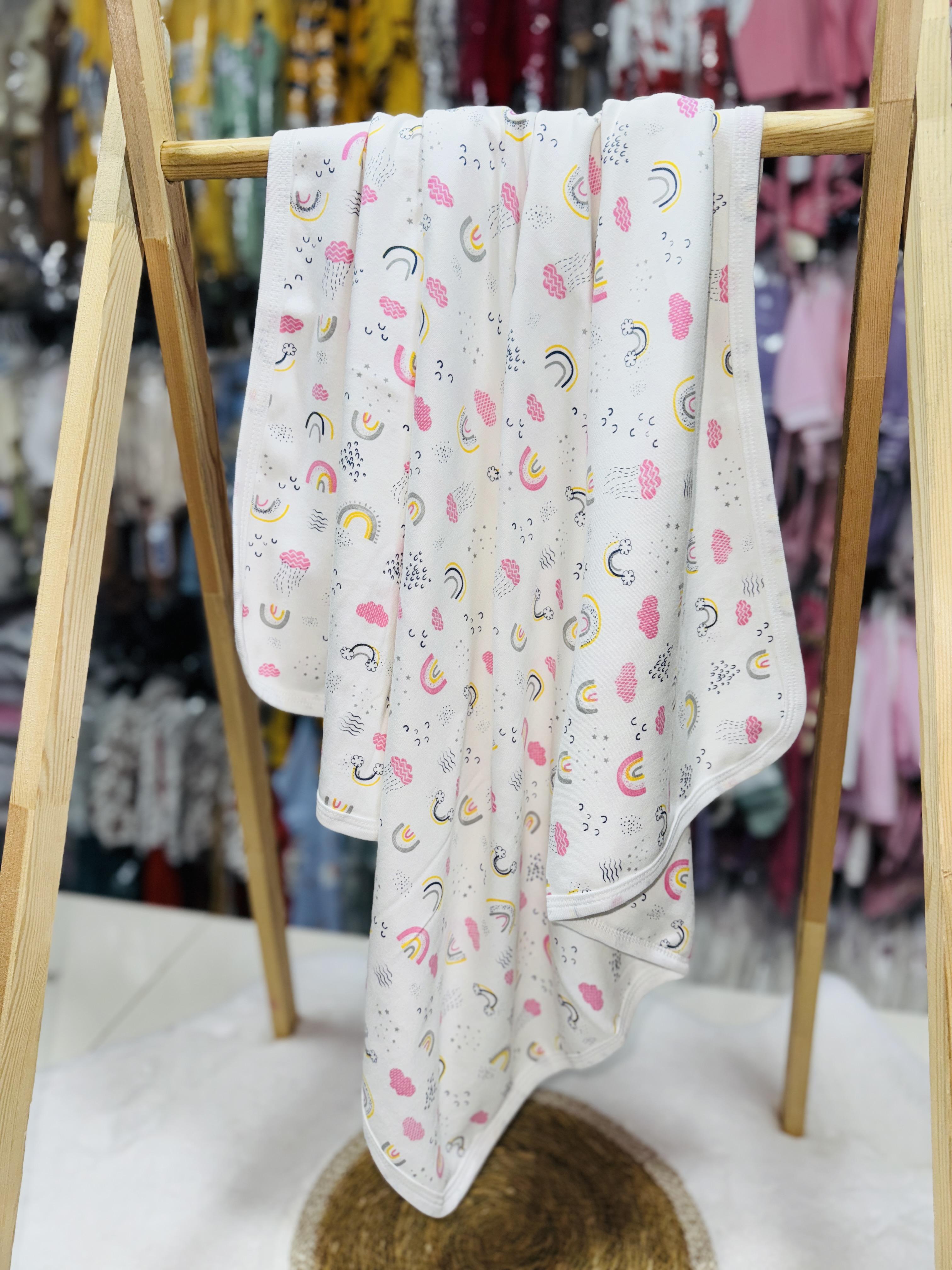 Gökkuşağı  temalı bebek battaniyesi