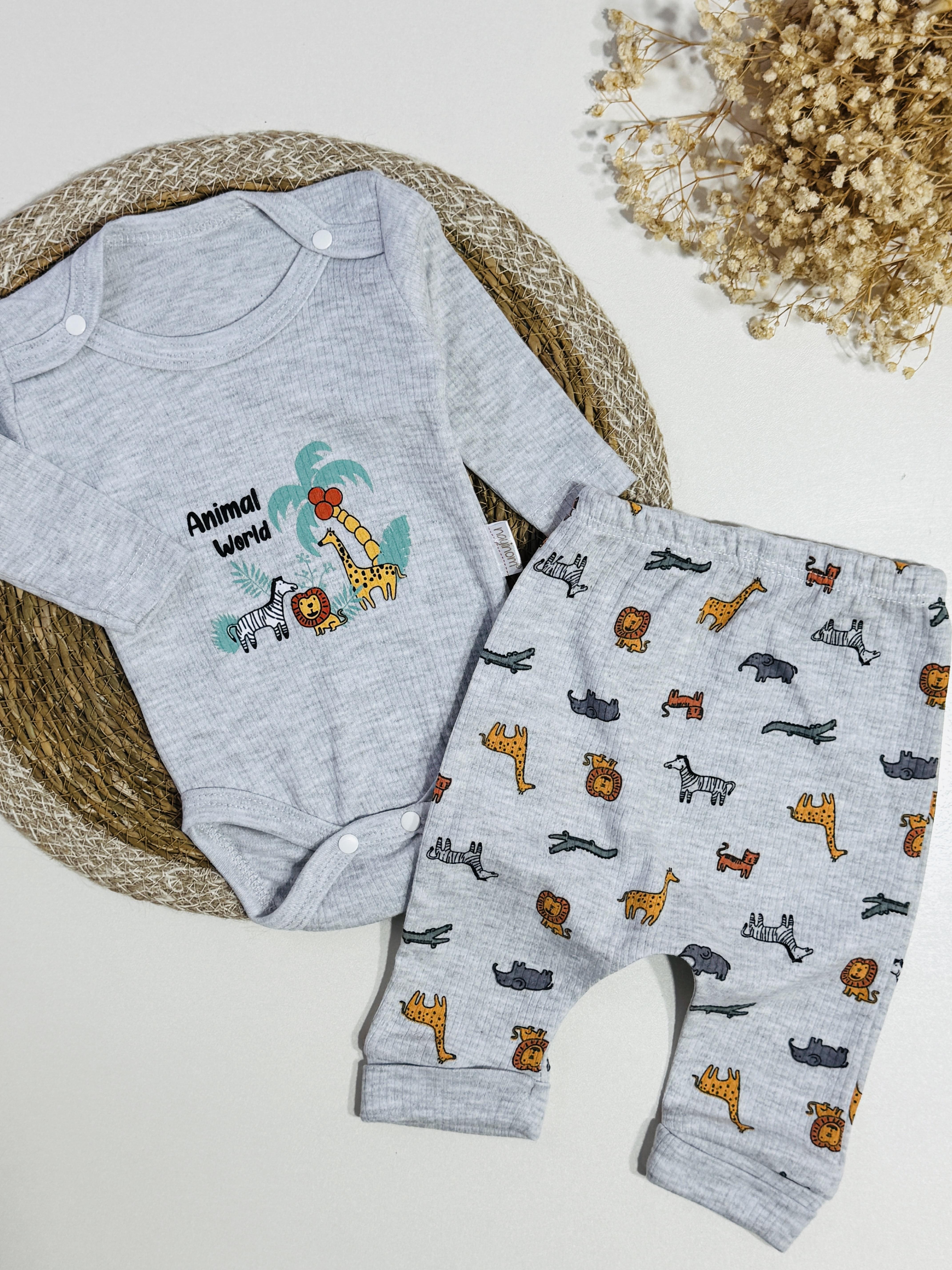 Sevimli erkek bebek takım