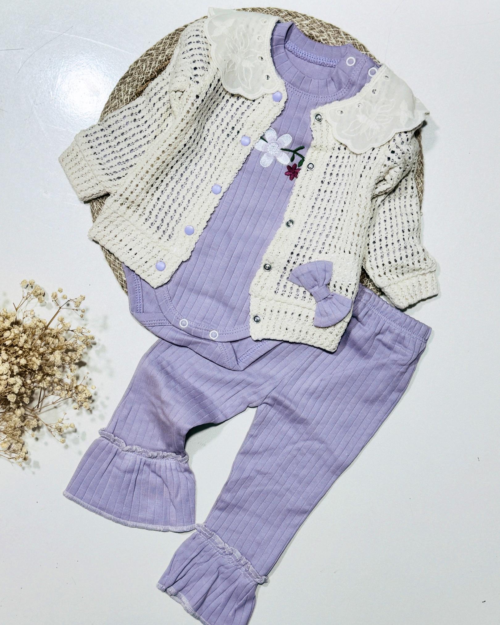 İspanyol paça kız bebek 3’lü takım